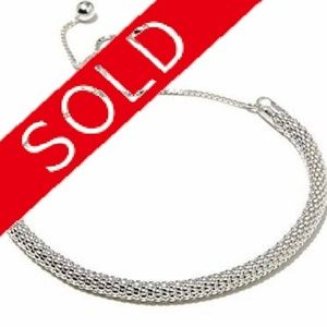 Adjustable Sterling Silver Bracelet